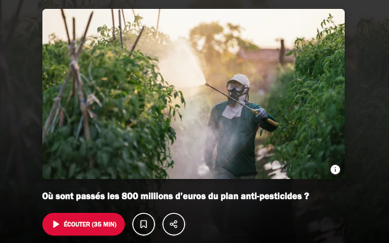 France Inter  : enquête sur le fiasco du plan anti-pesticides